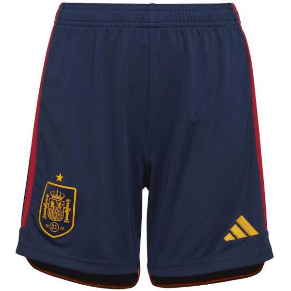 Spain pantaloncini della maglia della la prima maglia da calcio da uomo di abbigliamento sportivo da calcio pantaloni della coppa del mondo 2022